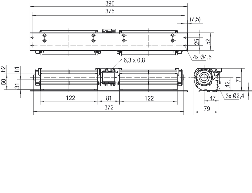 Чертеж QLK45/1212-3030